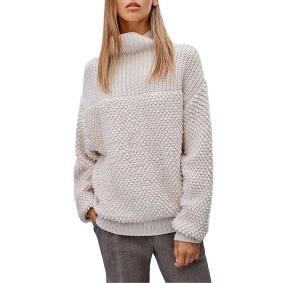Aritzia Wilfred 100% Wool Chunky Sweater - Picture 1 of 9